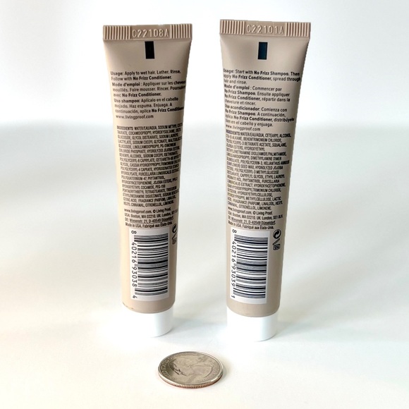 5/$25❣️Living Proof No Frizz Shampoo & Conditioner Sample Duo - Picture 4 of 7